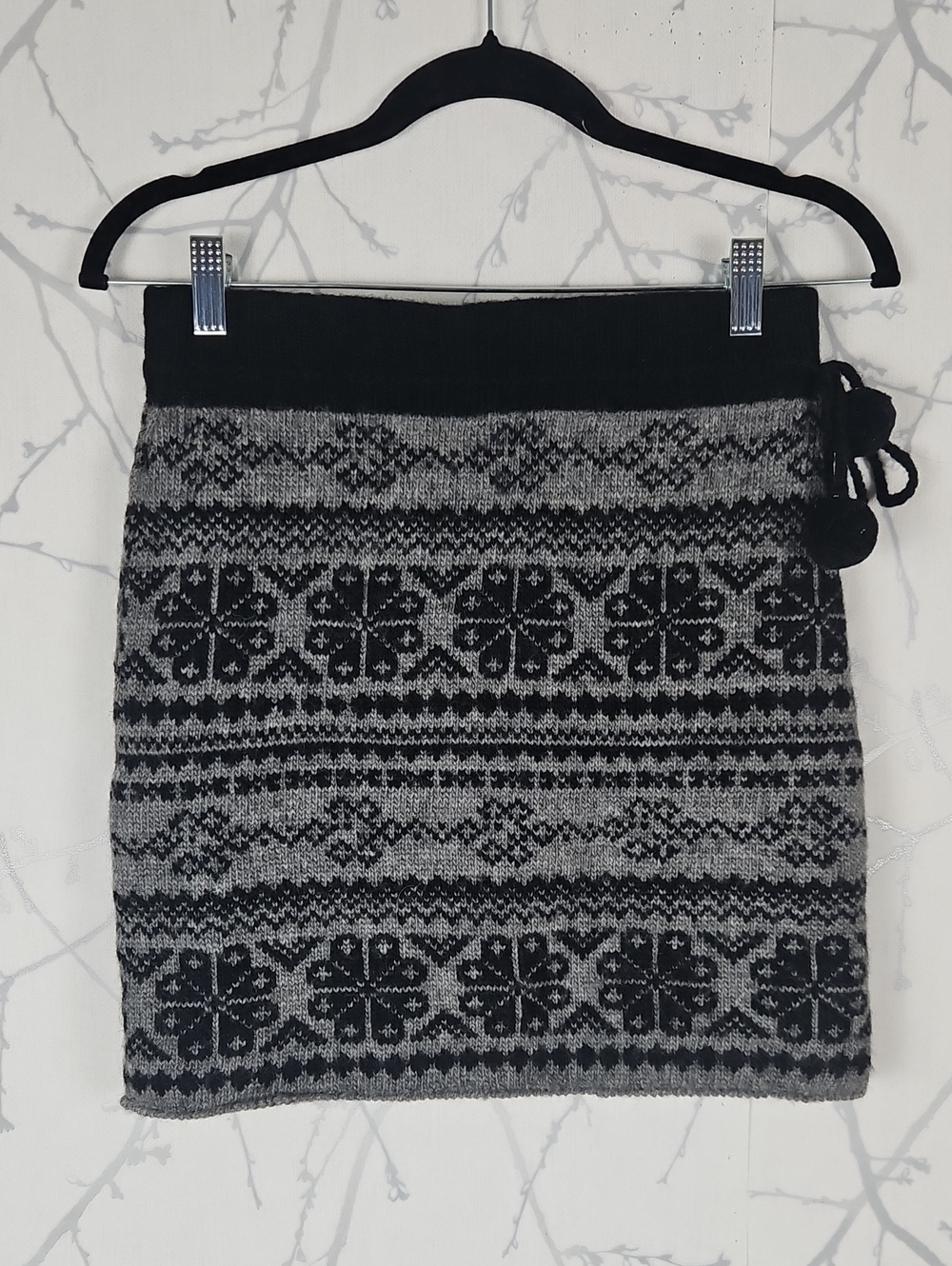 Laundromat 100% Wool Fairisle Sweater Knit Overlay Pencil Skirt